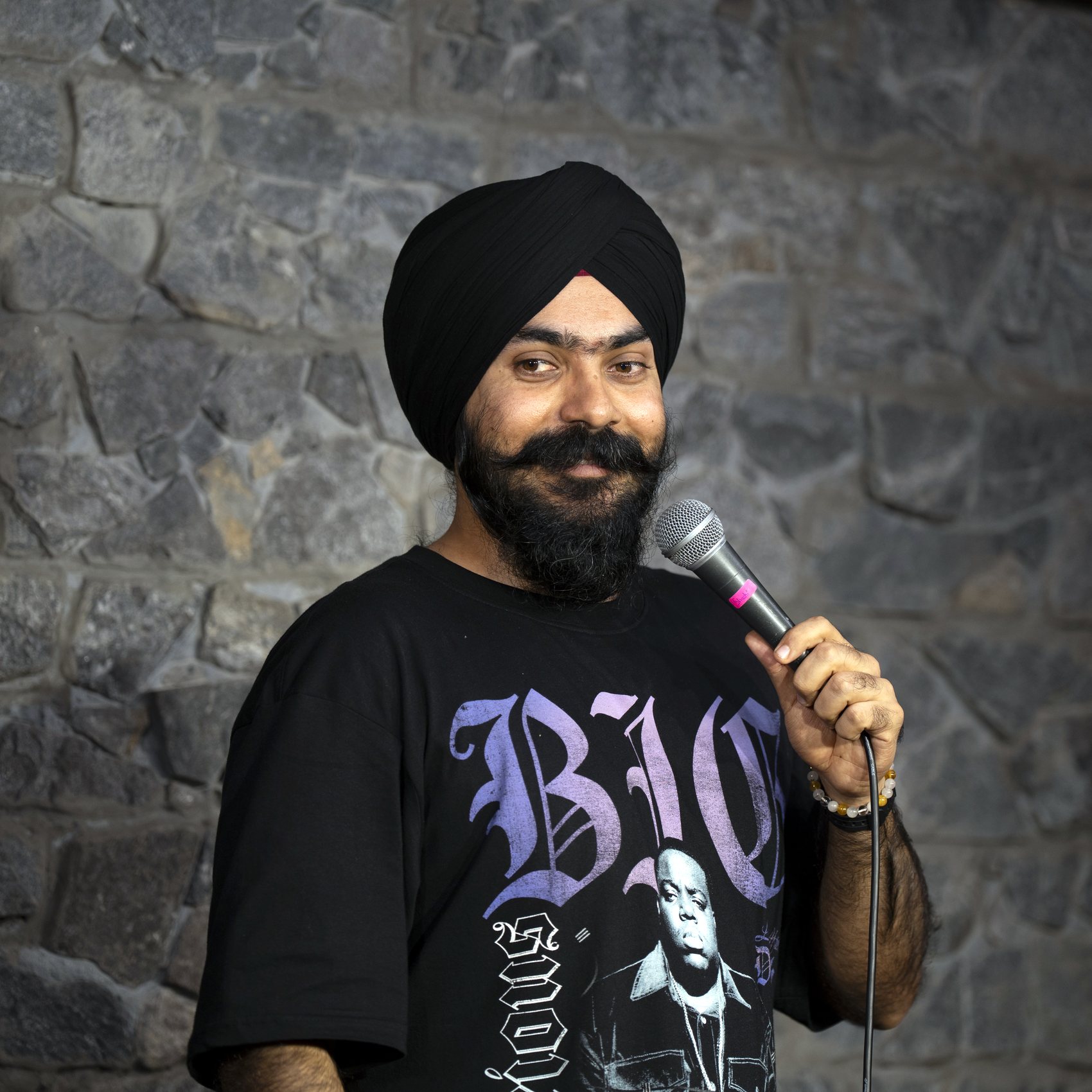 Harman on the mic at The Underground